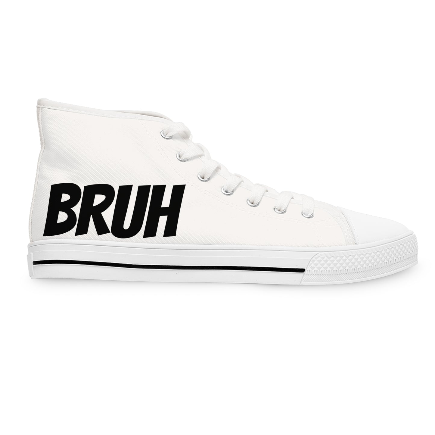 Women's High Top Sneakers — Classic White Canvas High-Tops for Everyday Casual Wear