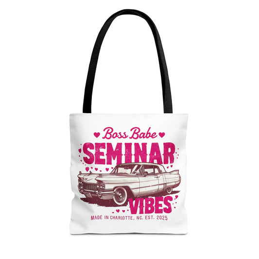 Boss Babe Seminar Vibes Tote Bag - Stylish and Empowering for Boss Ladies