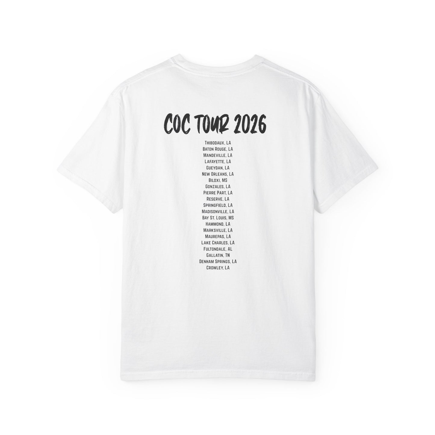 Tour T-Shirt — Couyons Comedy COC Tour 2026 Band Tee