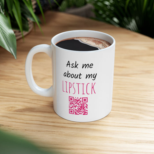 Boss Girl Ceramic Mug with QR Code - 11oz, 15oz