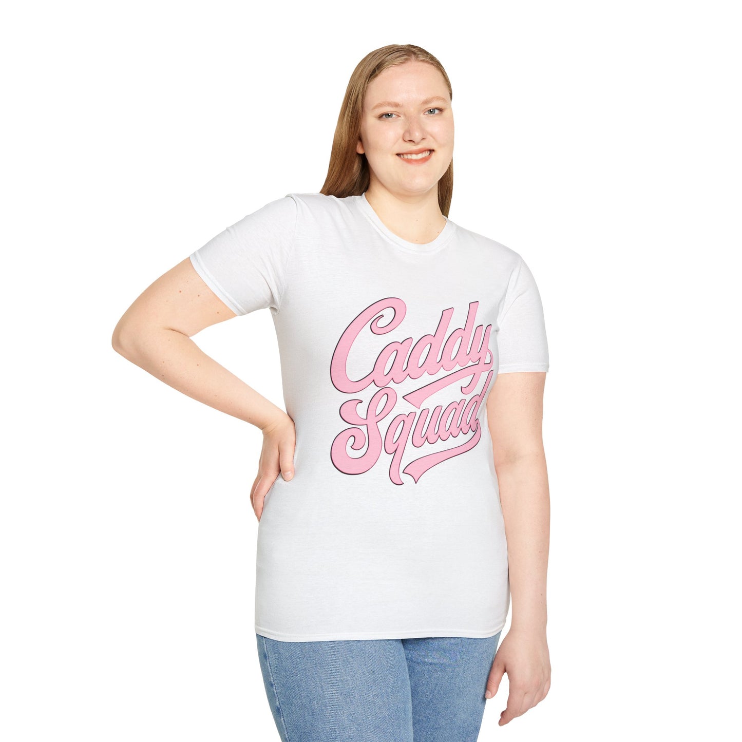 Caddy Squad Unisex Softstyle T-Shirt - Casual Vintage Tee for Golf Lovers