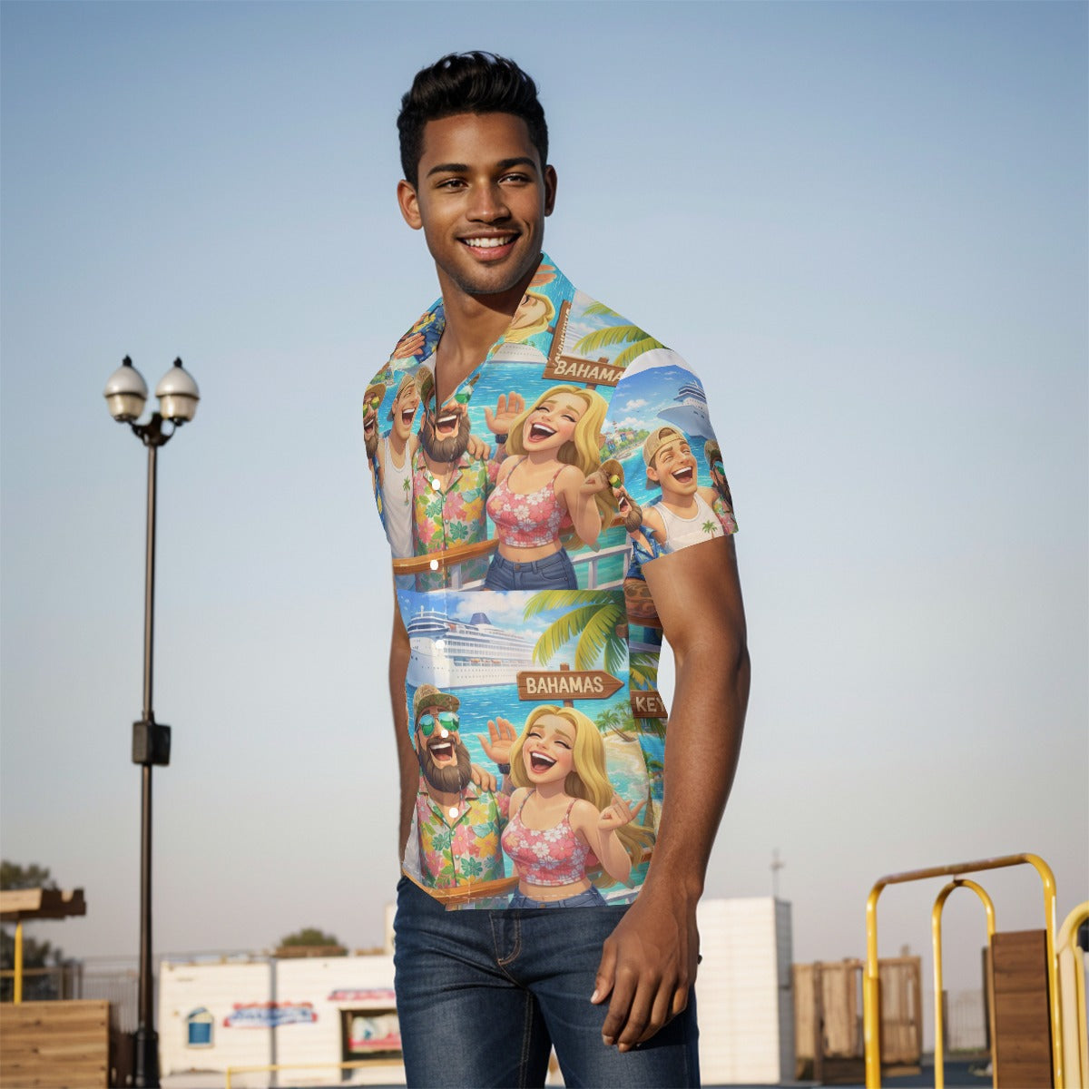 All-Over Print Men's Shirt
