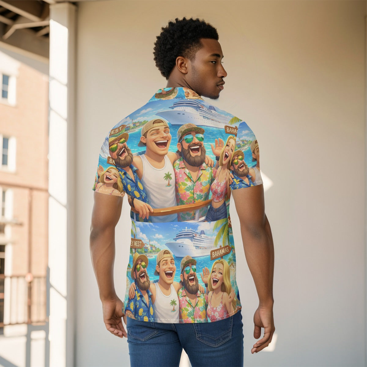 All-Over Print Men's Shirt