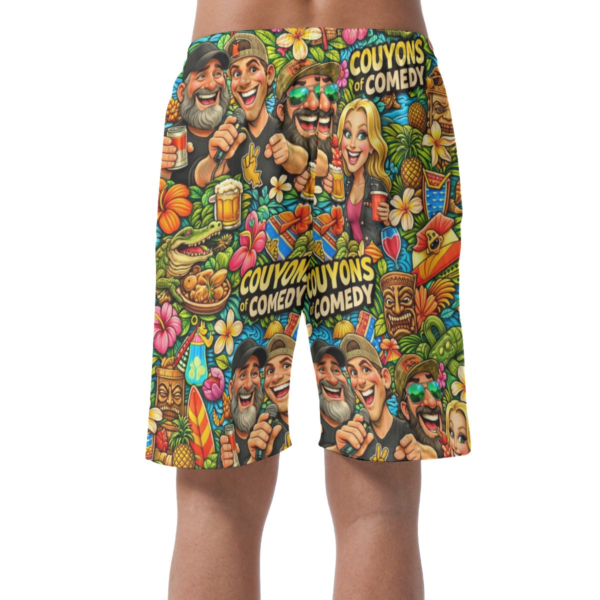 All-Over Print Men's Casual Short Pants