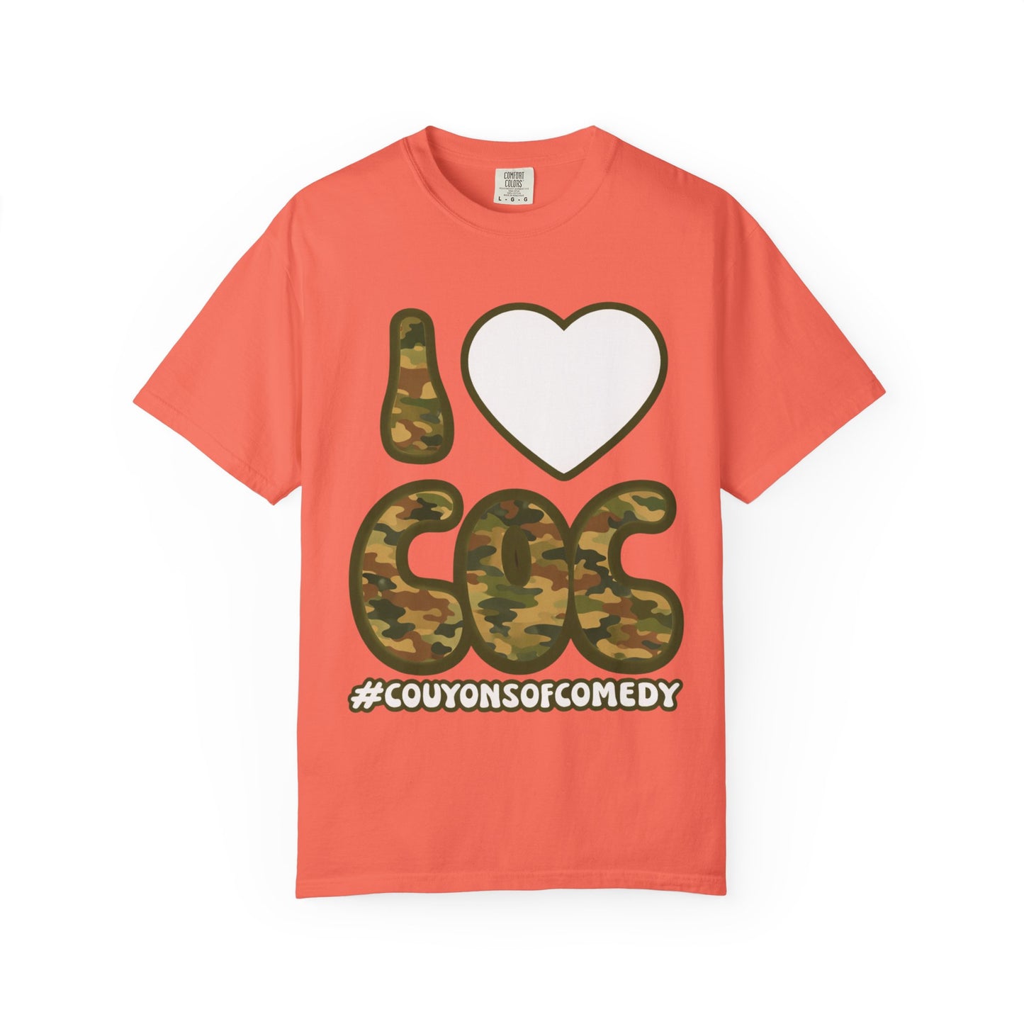 I Love CoC Couyons T-Shirt — Couyons Comedy COC Tour 2026 Band Tee