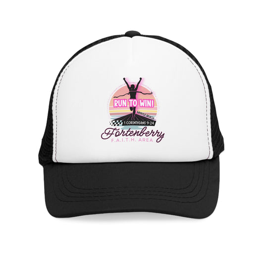 Run to Win Mesh Cap - Sports Hat, Gym Accessory, Race Event Gear, Summer Style, Gift for Athletes
