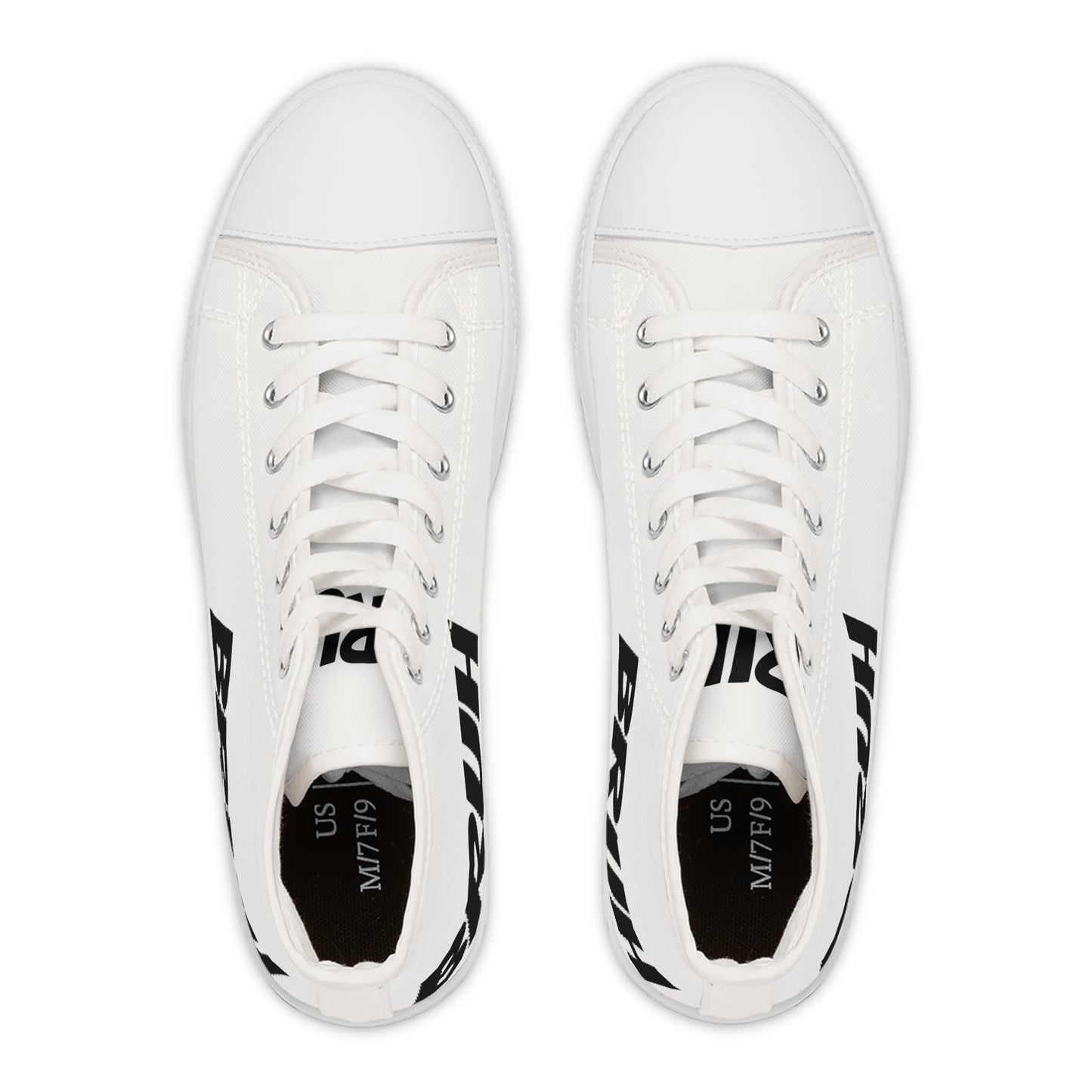 Women's High Top Sneakers — Classic White Canvas High-Tops for Everyday Casual Wear