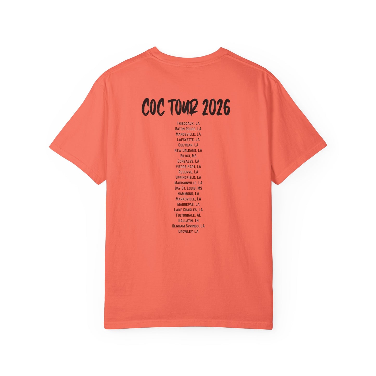 Tour T-Shirt — Couyons Comedy COC Tour 2026 Band Tee