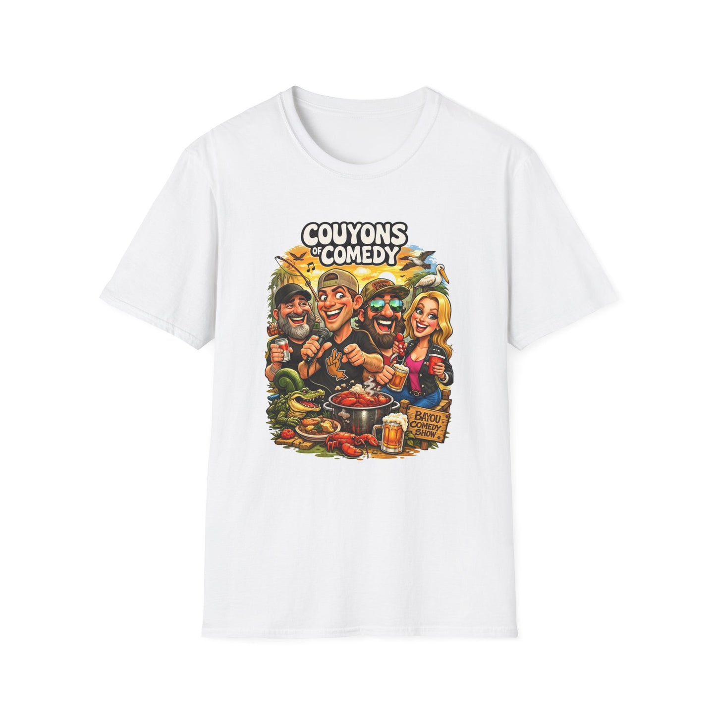 Couyons Comedy T-Shirt — Funny Southern Cooking Cartoon Tee