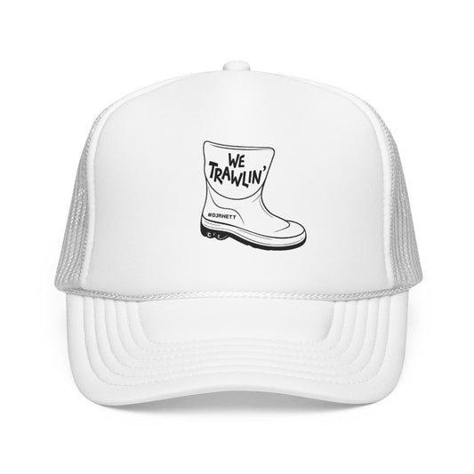 We Trallin' Trucker Hat — Retro Fishing Trucker Cap