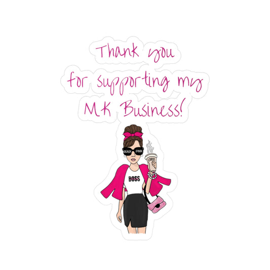 Custom Sticker | Thank You for Supporting My MK Business Sticker | Personalization Available | Thank you for supporting my business