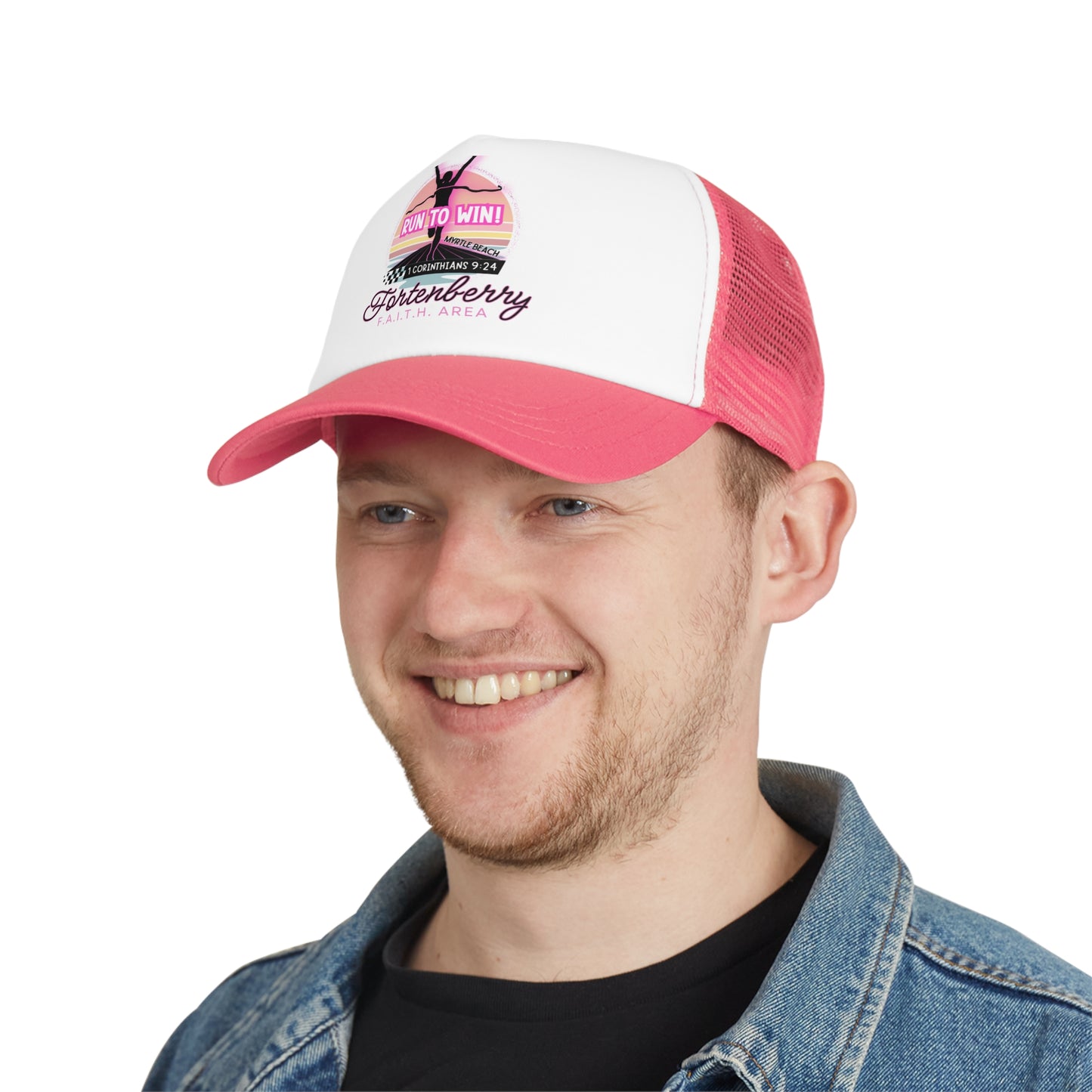 Run to Win Mesh Cap - Sports Hat, Gym Accessory, Race Event Gear, Summer Style, Gift for Athletes