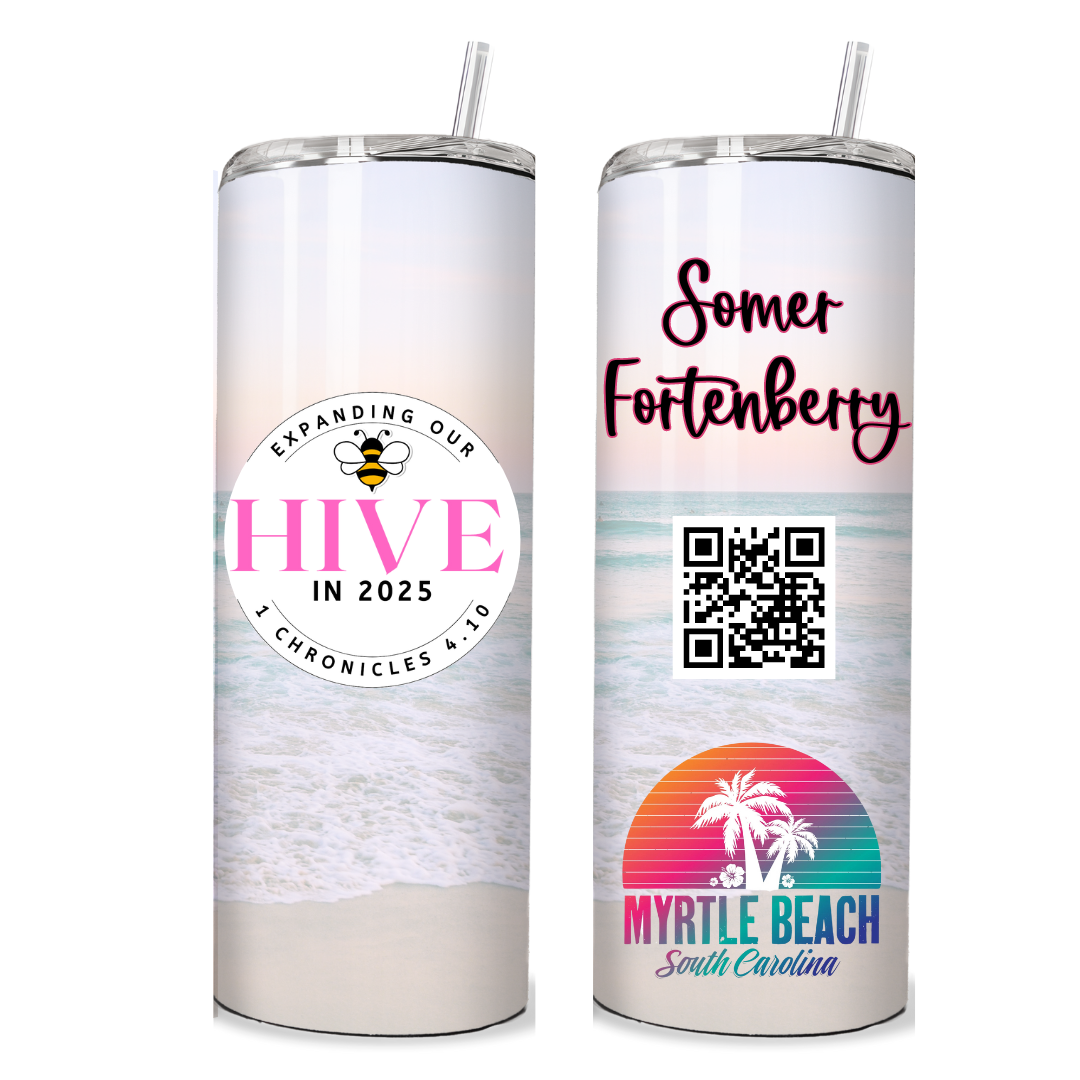 MK Custom Tumblers (QR Code Links to Website)