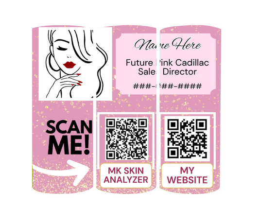 Custom Tumbler with Pic, Info and QR Codes 2026